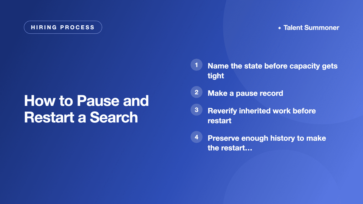 How to Pause and Restart a Search How to Pause and Restart a Search
