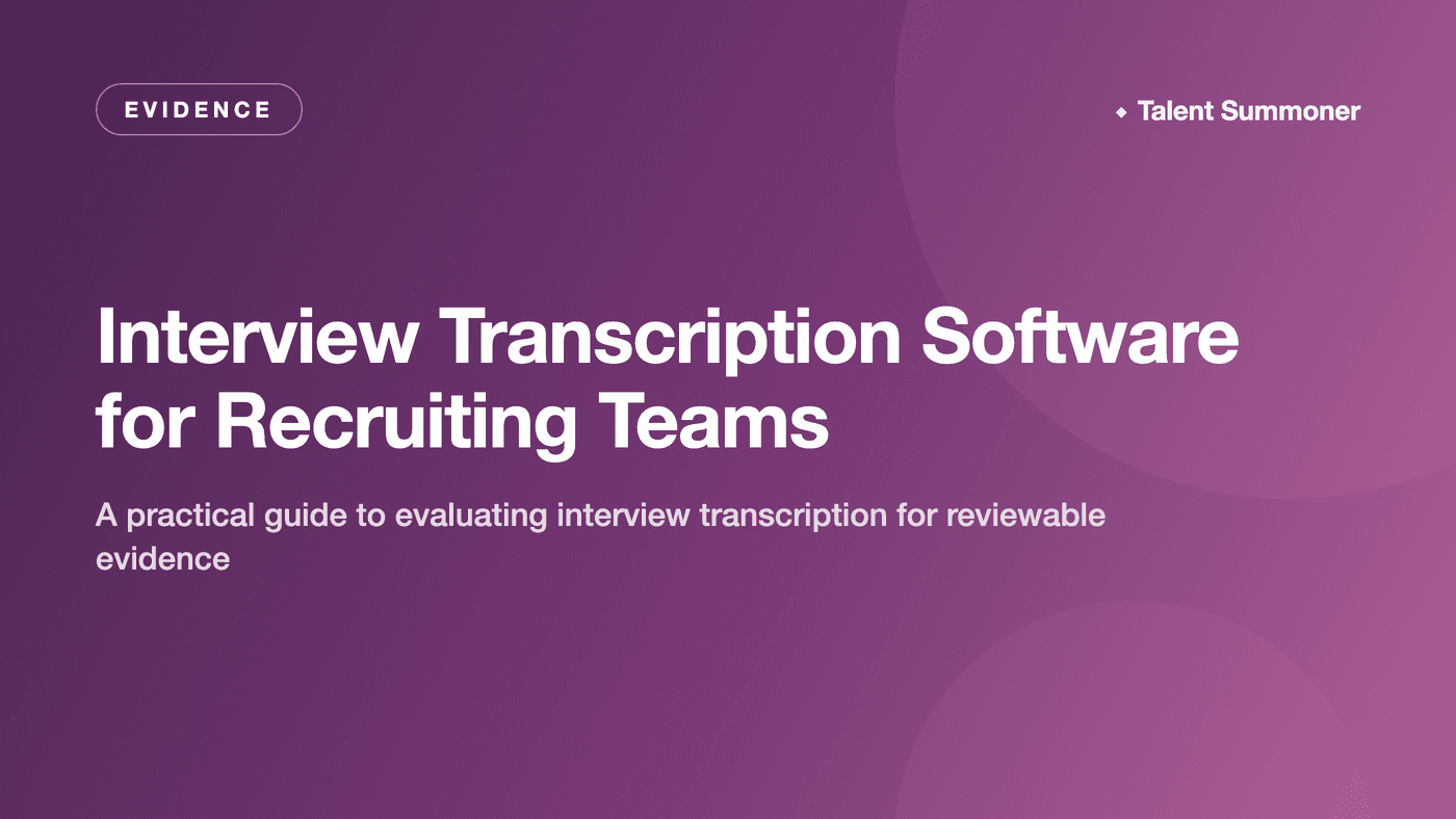 Interview Transcription Software for Recruiting Teams Interview Transcription Software for Recruiting Teams