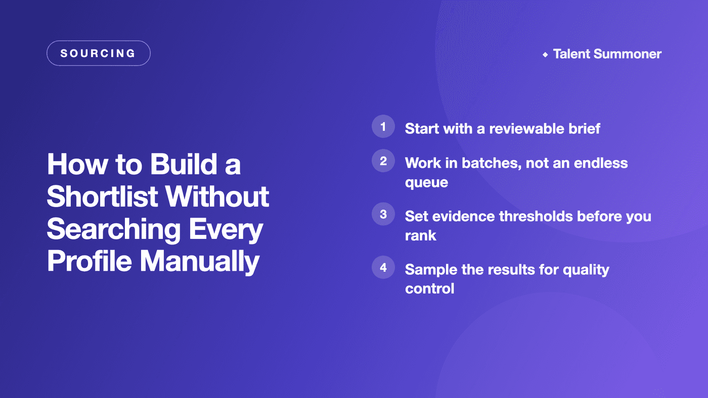 How to Build a Shortlist Without Searching Every Profile Manually How to Build a Shortlist Without Searching Every Profile Manually