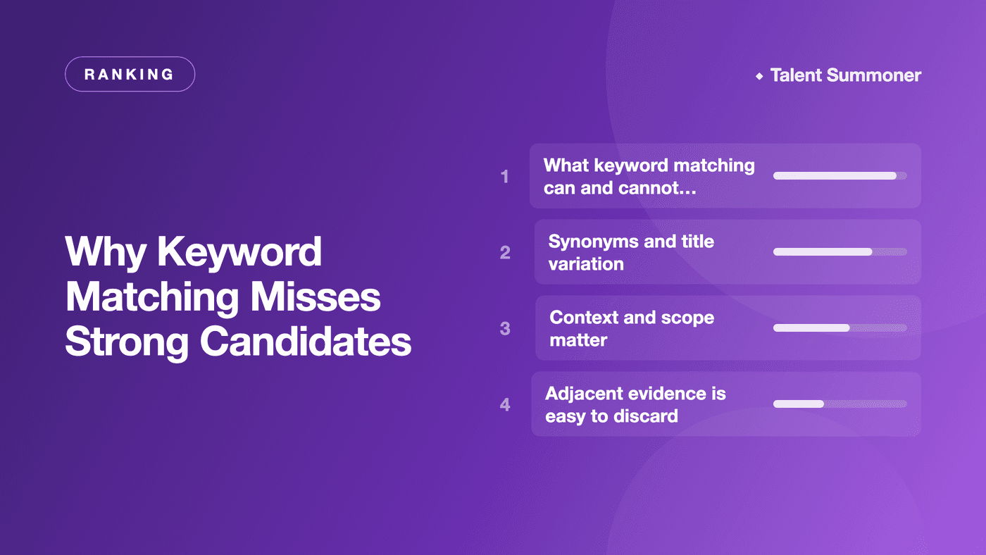 Why Keyword Matching Misses Strong Candidates Why Keyword Matching Misses Strong Candidates