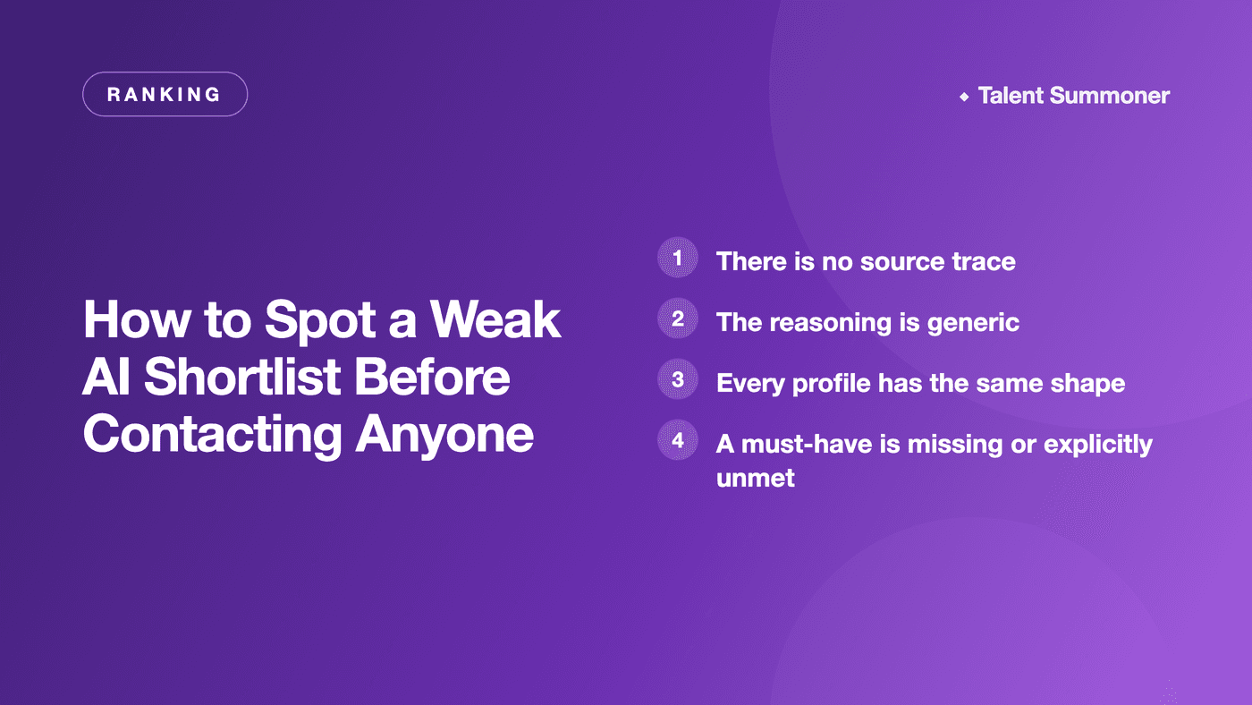 How to Spot a Weak AI Shortlist Before Contacting Anyone How to Spot a Weak AI Shortlist Before Contacting Anyone