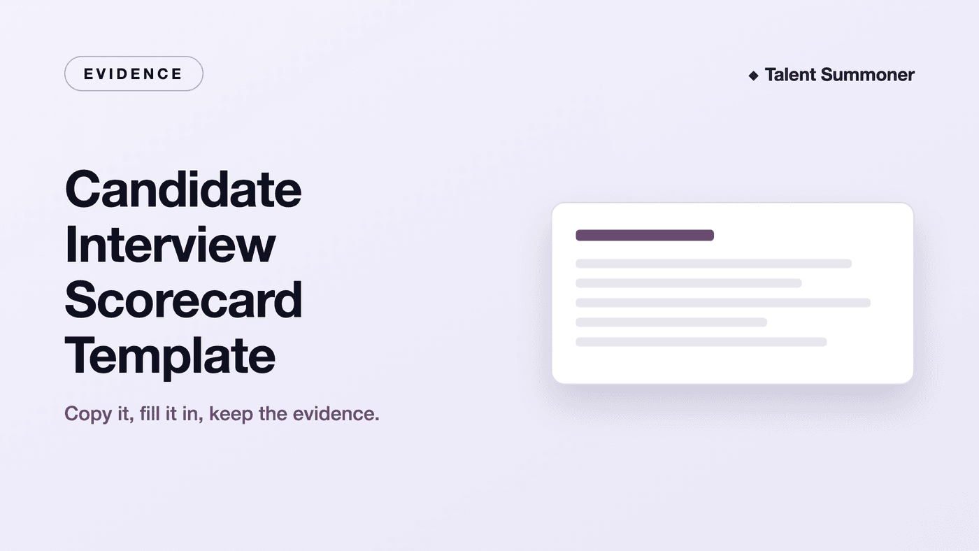Interview Scorecard Template: Free Copy-Paste Form + Example Interview Scorecard Template: Free Copy-Paste Form + Example