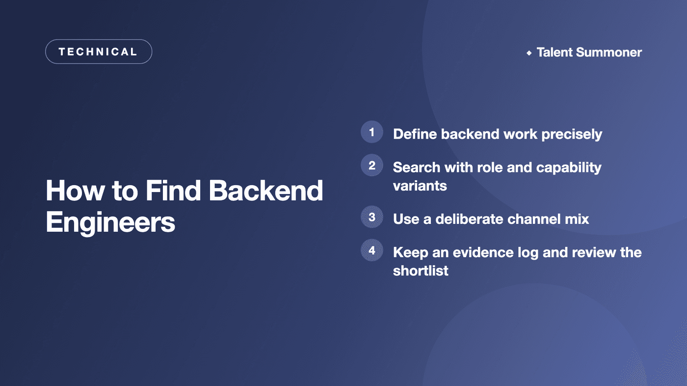 How to Find Backend Engineers How to Find Backend Engineers