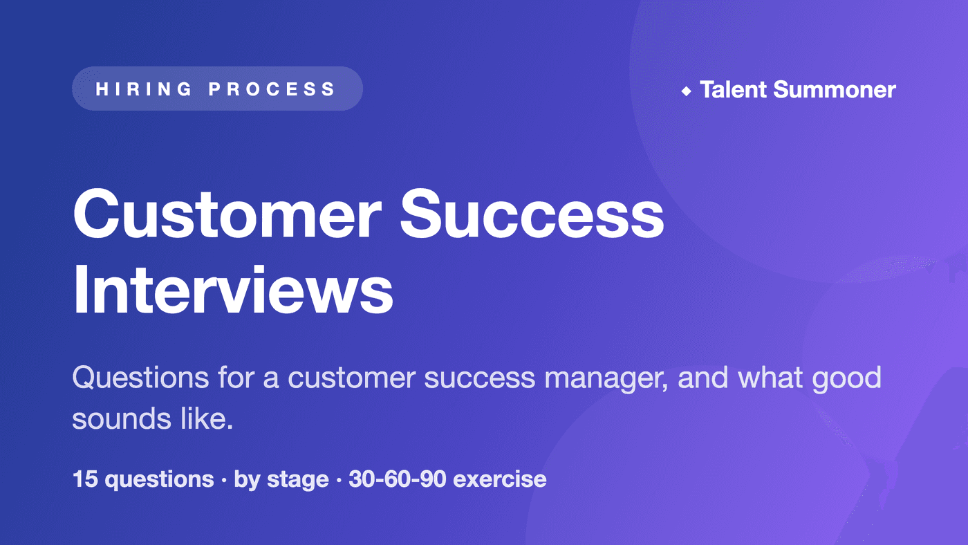 Customer Success Manager Interview Questions With Scoring Customer Success Manager Interview Questions With Scoring