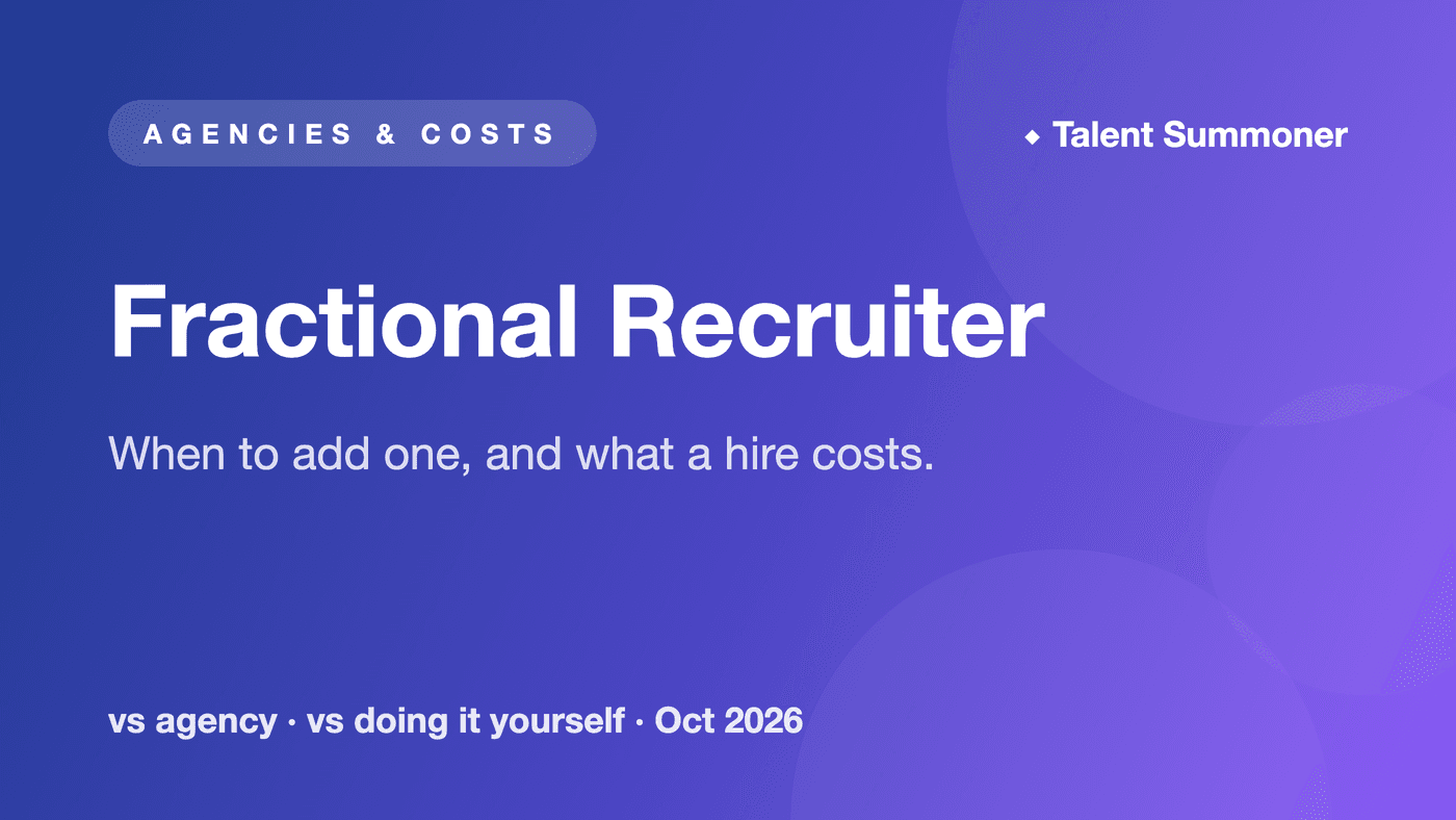 Fractional Recruiter: What It Costs and When to Hire One Fractional Recruiter: What It Costs and When to Hire One